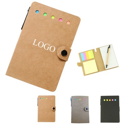 Kraft Sticky NoteBook with Pen