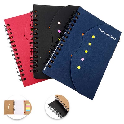 Notebook Lined Spiral Pad with Sticky